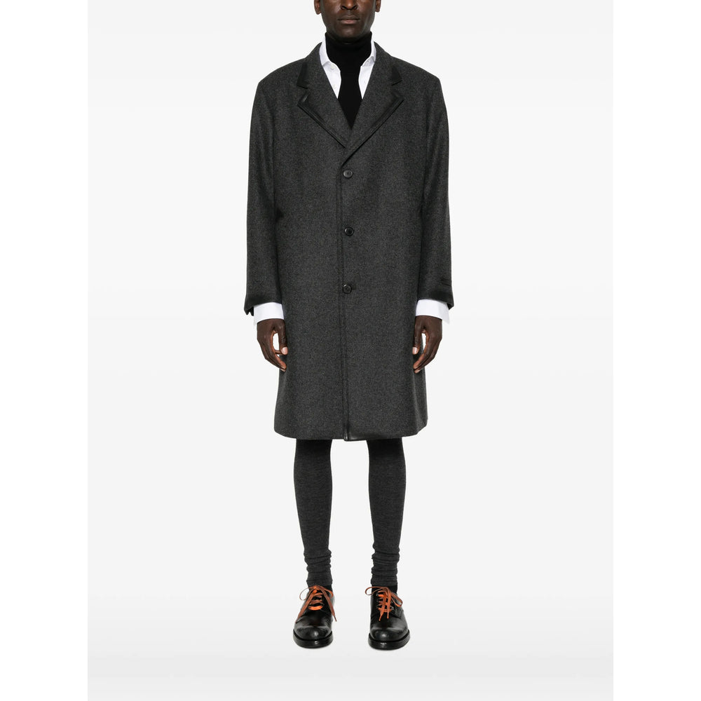 Prada Grey Coats - Single Breasted Coats Men PRADA