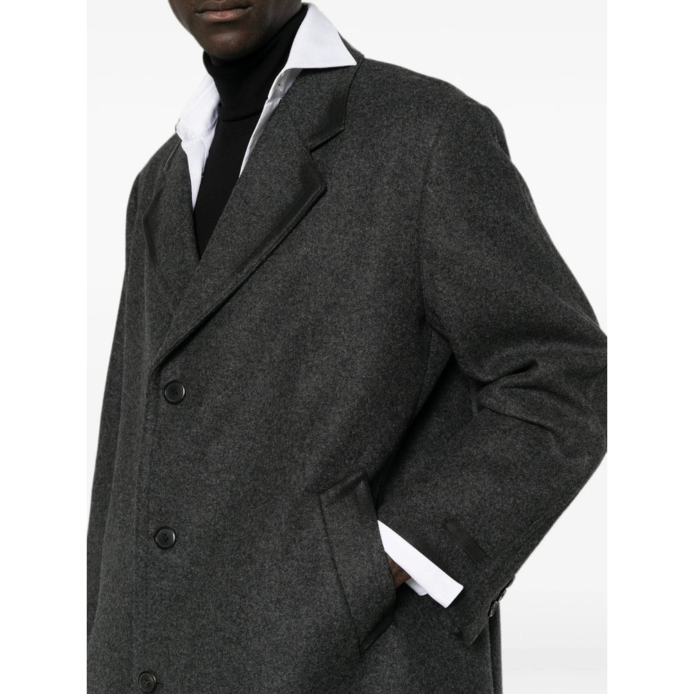 Prada Grey Coats - Single Breasted Coats Men PRADA