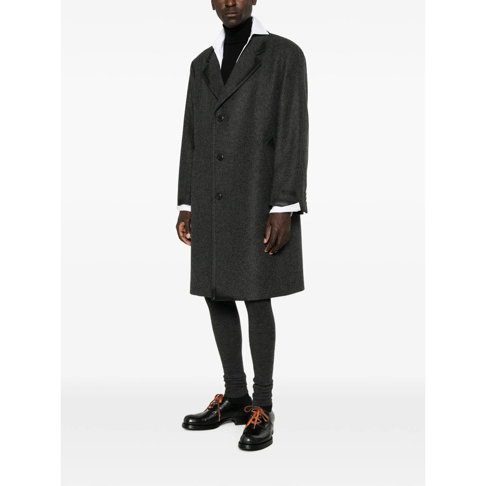Prada Grey Coats - Single Breasted Coats Men PRADA