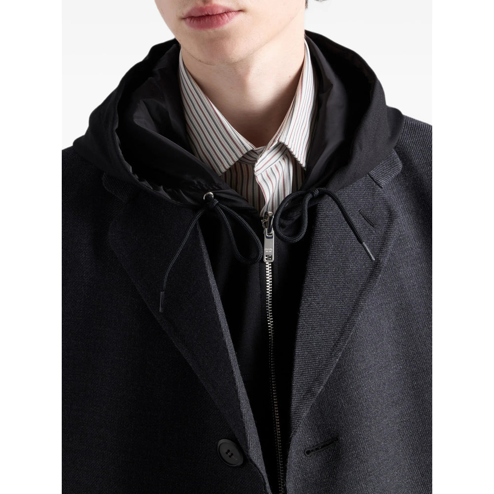 Prada Black Sweaters & Knitwear - Hoodies Men PRADA