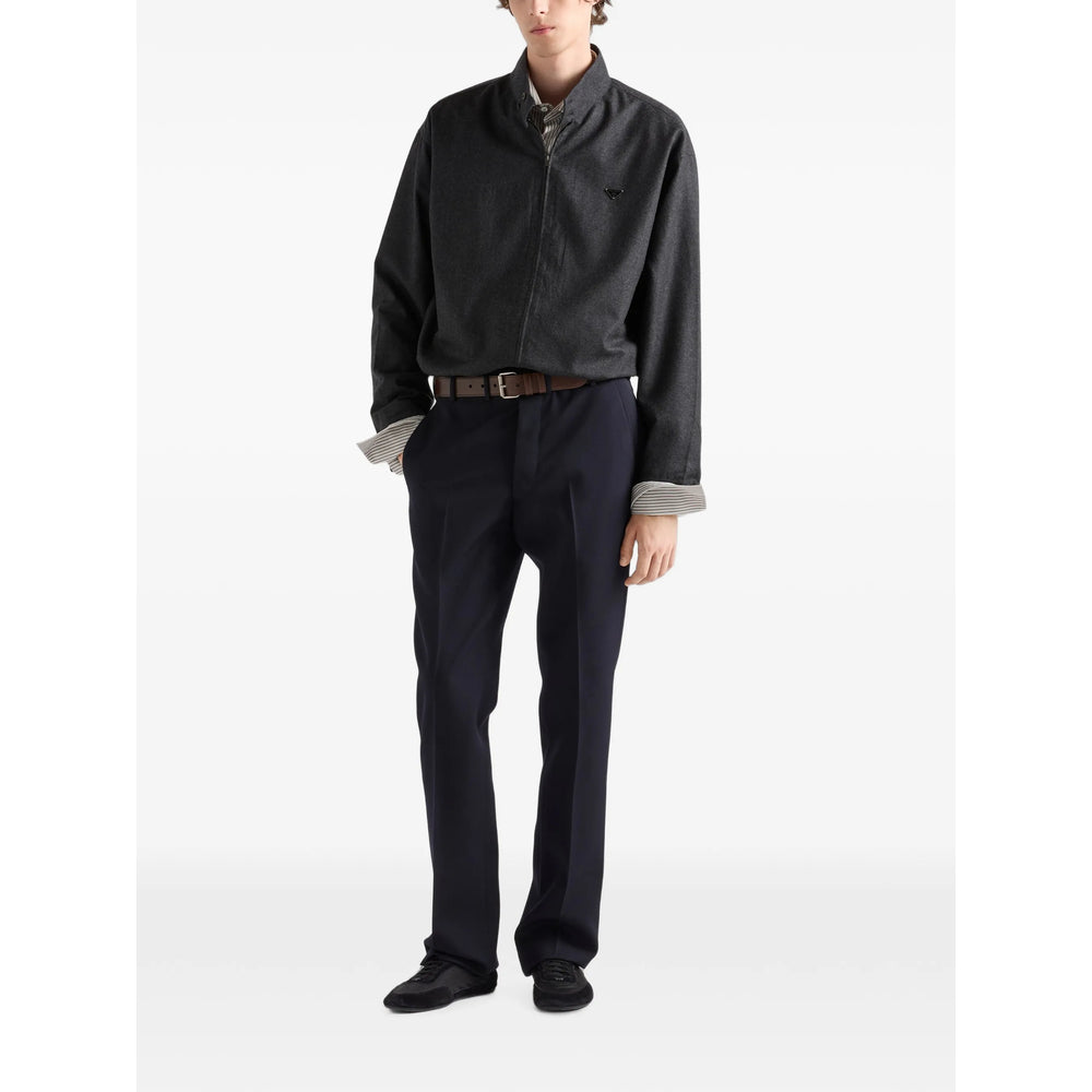 Prada Grey Jackets - Shirt Jackets Men PRADA
