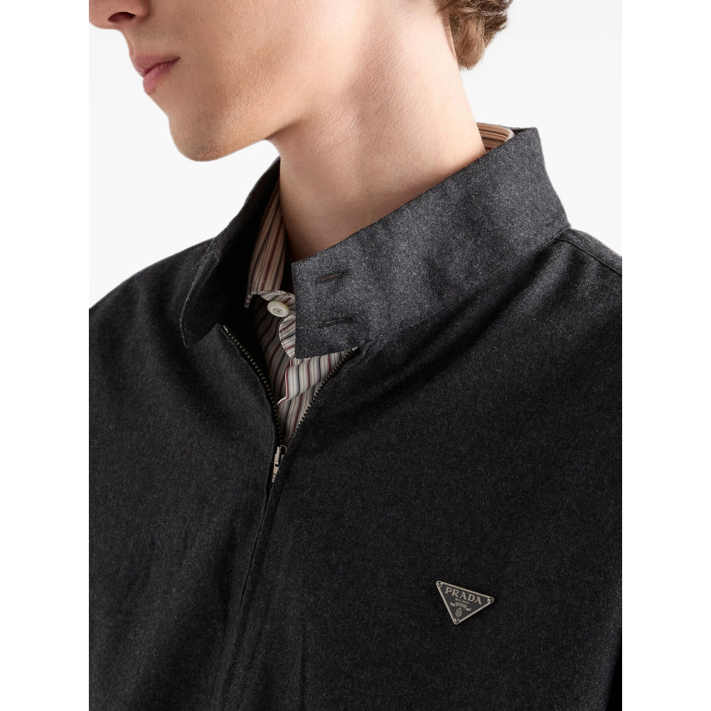 Prada Grey Jackets - Shirt Jackets Men PRADA