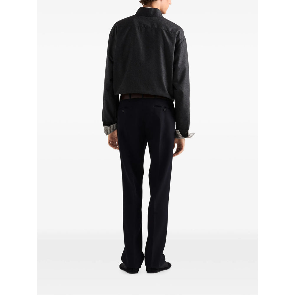 Prada Grey Jackets - Shirt Jackets Men PRADA