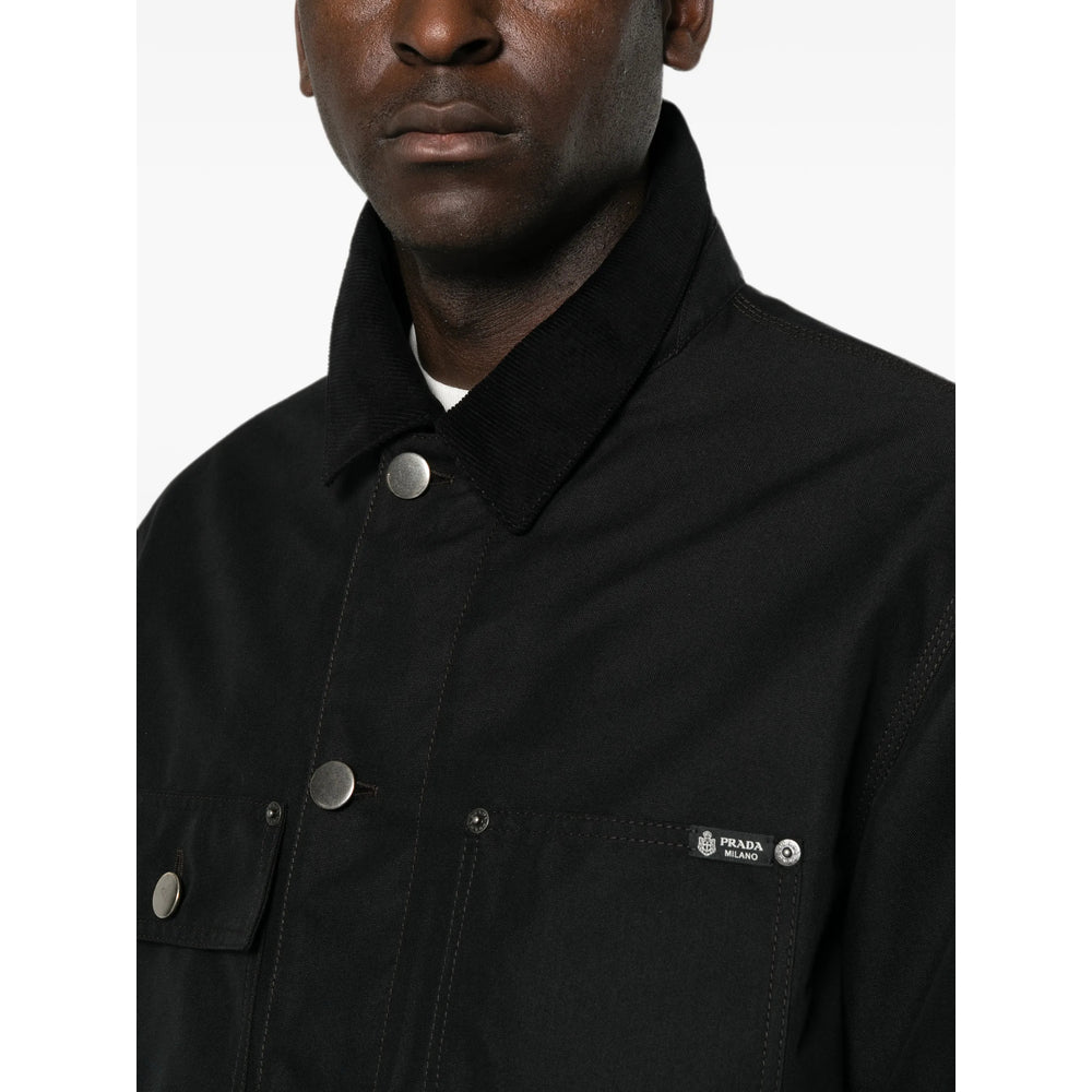 Prada Black Jackets - Shirt Jackets Men PRADA