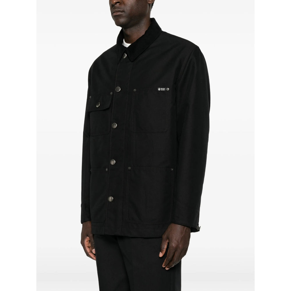 Prada Black Jackets - Shirt Jackets Men PRADA