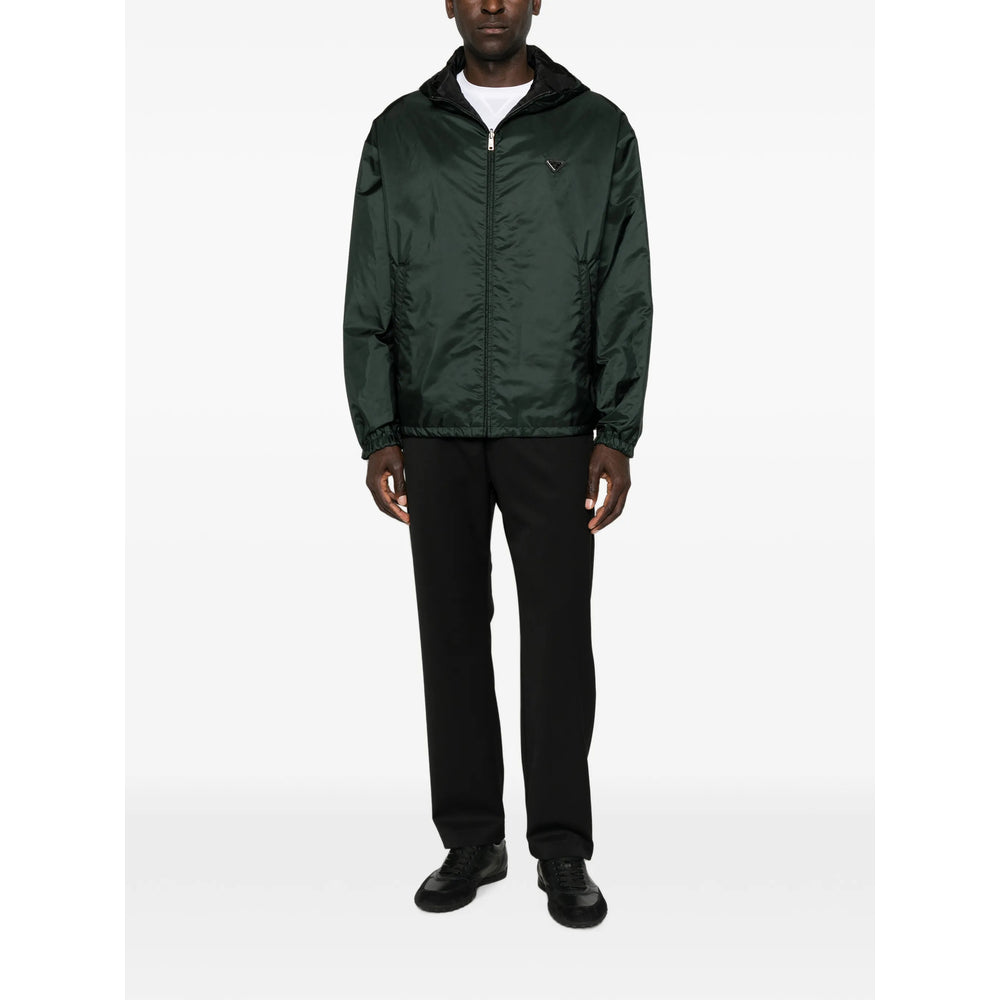 Prada Green Jackets - Hooded Jackets Men PRADA