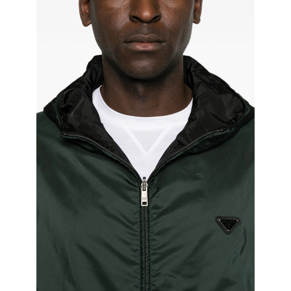 Prada Green Jackets - Hooded Jackets Men PRADA