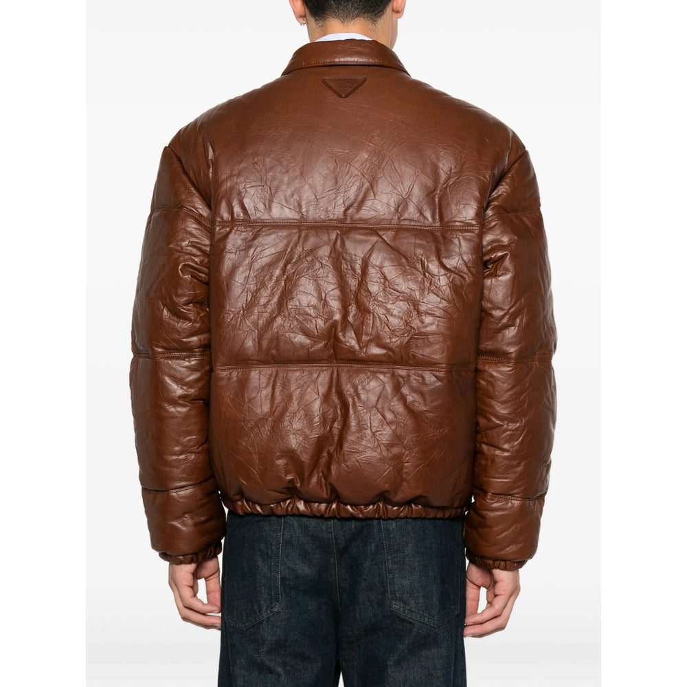 Prada Brown Jackets - Leather Jackets Men PRADA