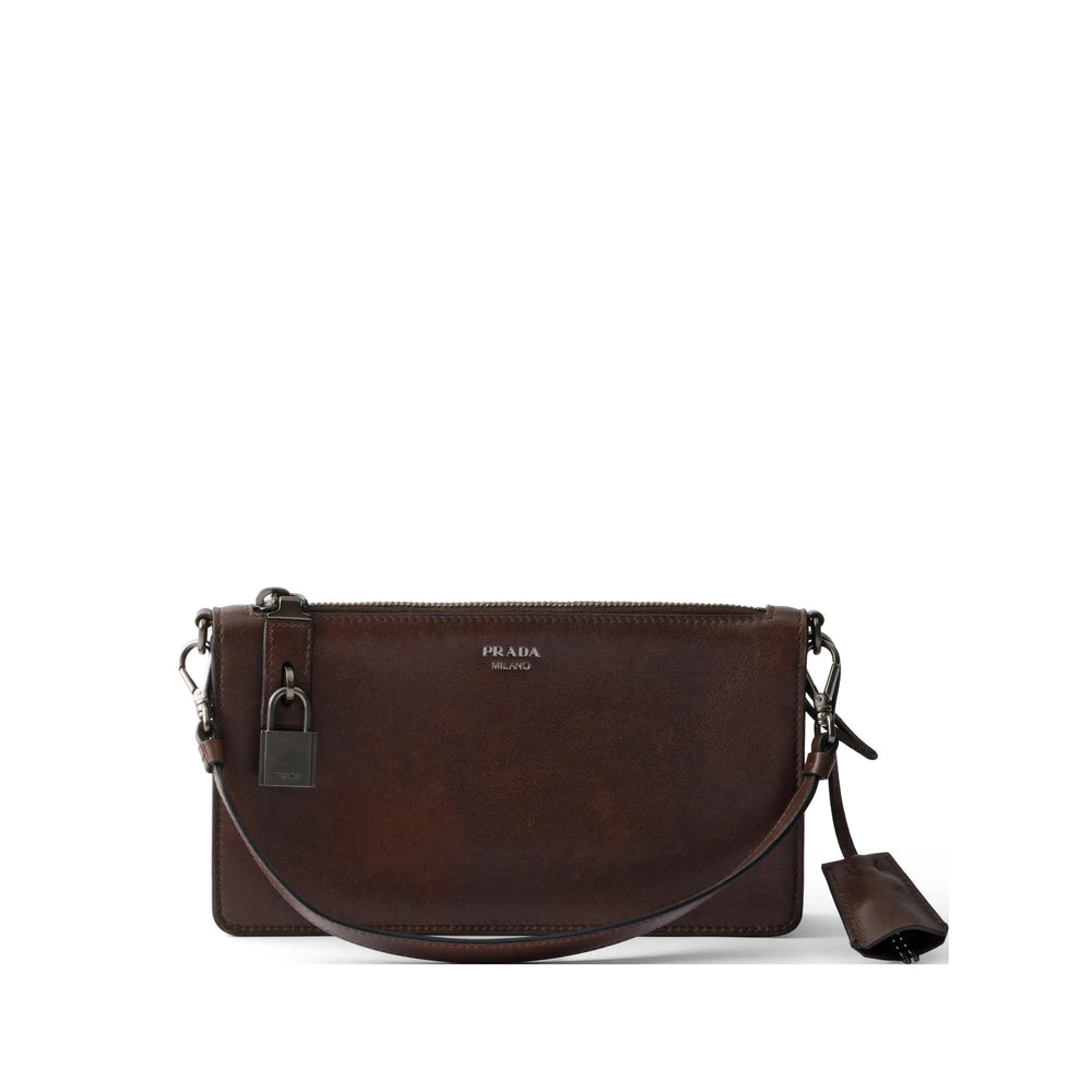 Prada Brown Clutch Bags Men PRADA
