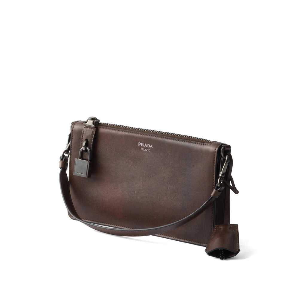 Prada Brown Clutch Bags Men PRADA