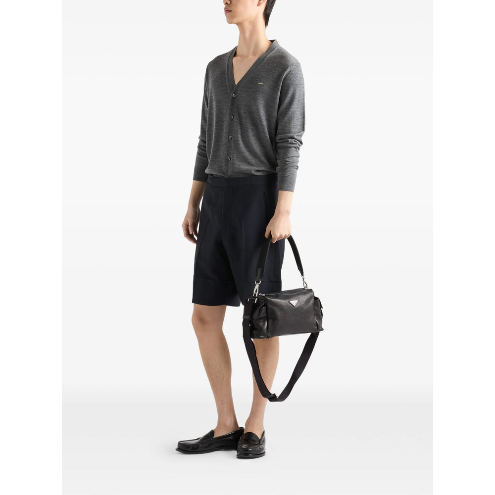 Prada Black Shoulder Bags Men PRADA