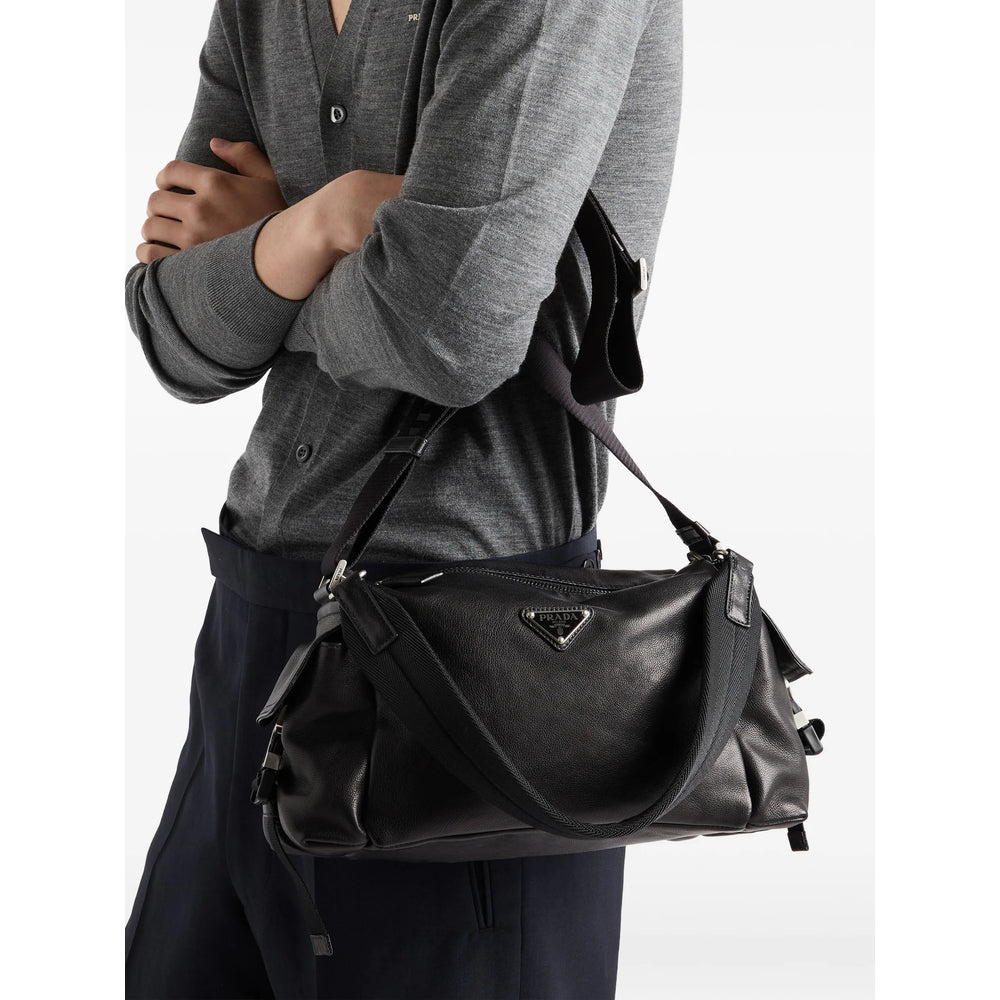 Prada Black Shoulder Bags Men PRADA