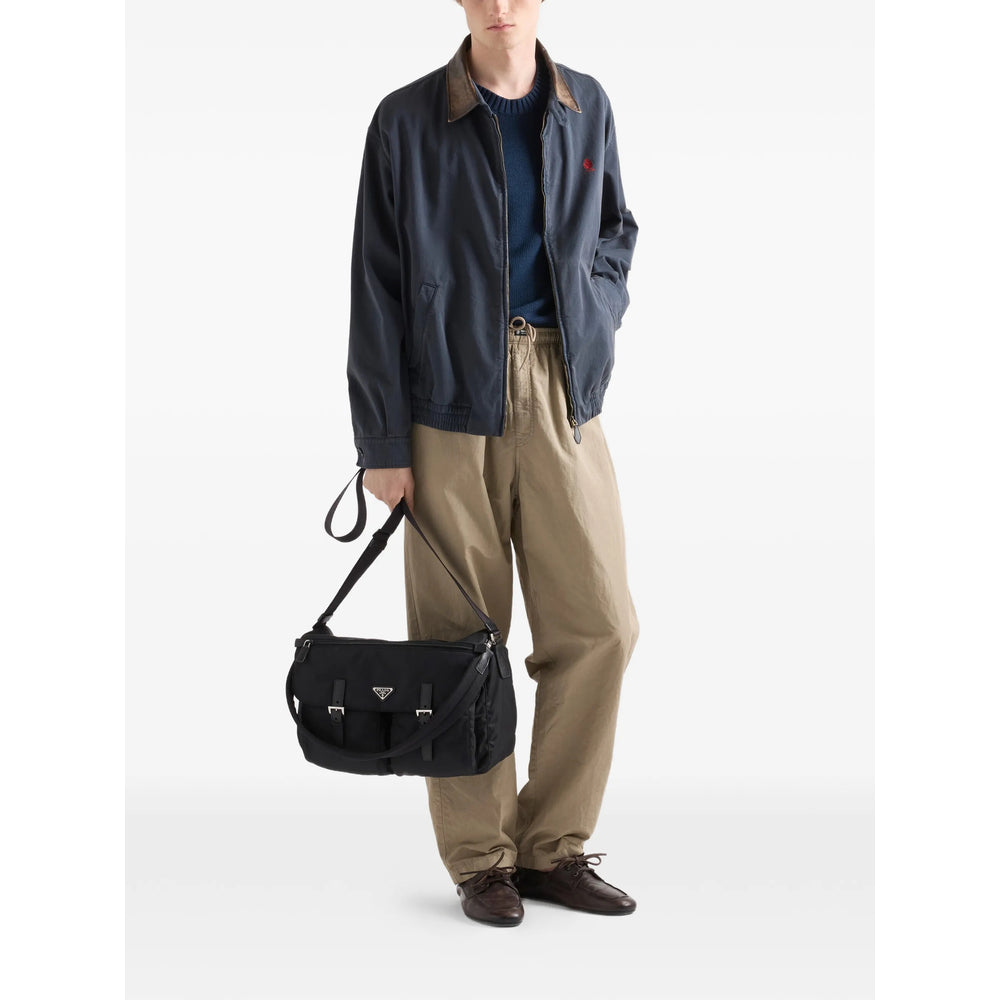 Prada Black Shoulder Bags Men PRADA