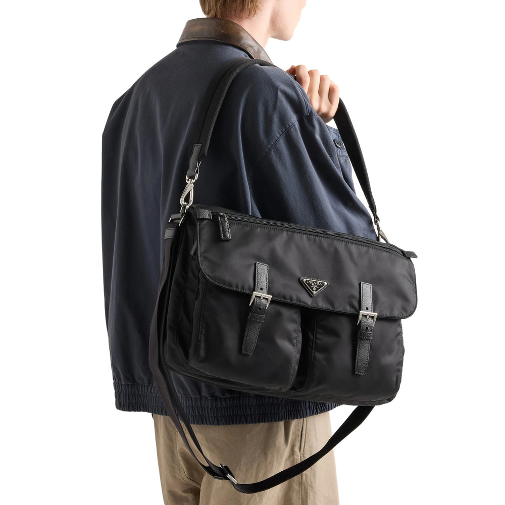 Prada Black Shoulder Bags Men PRADA