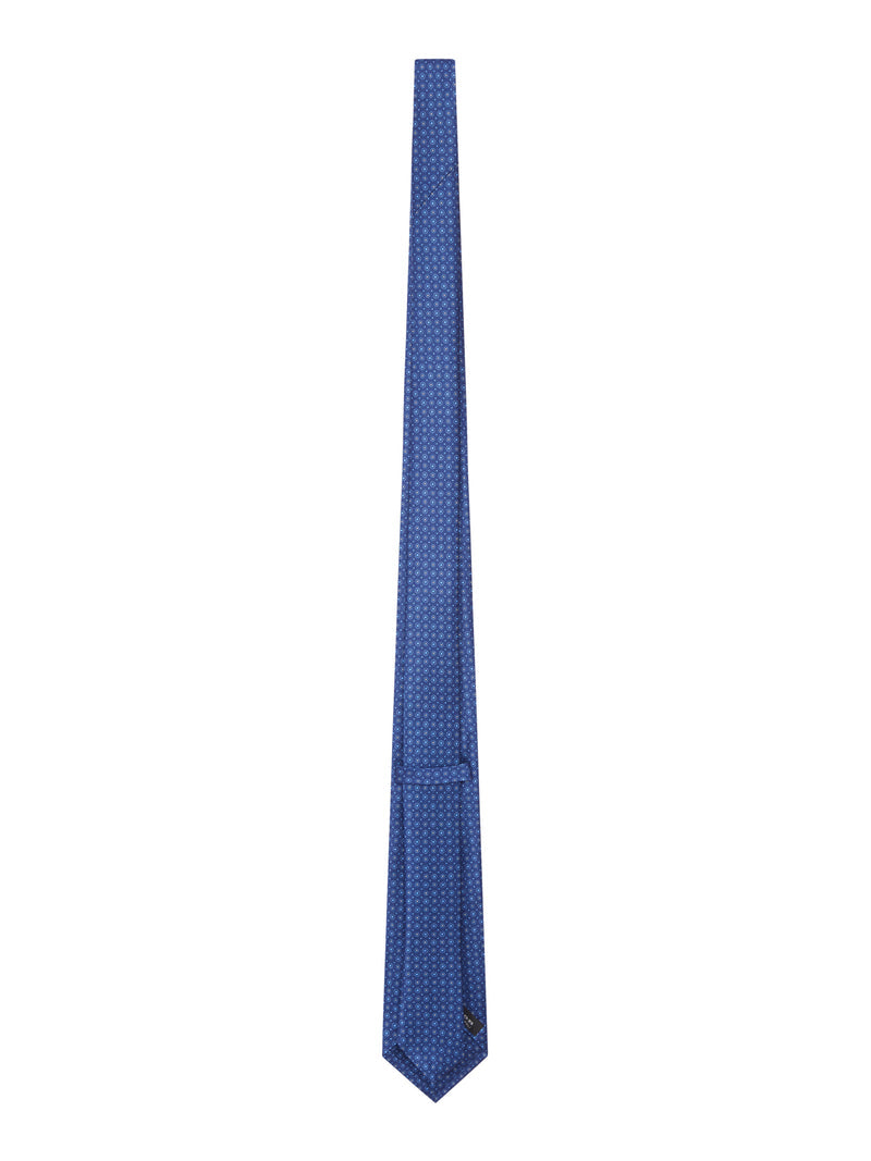 Kiton Men Fabric Tie With Micro Geometric Pattern KITON