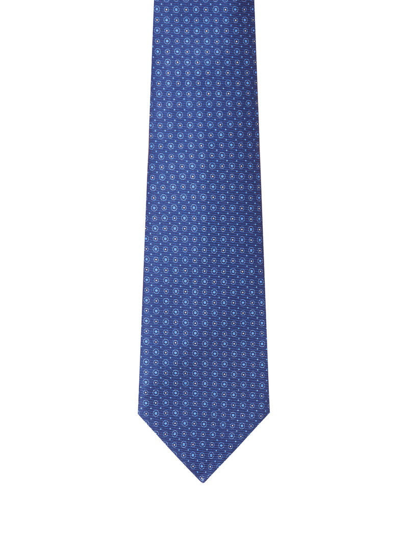 Kiton Men Fabric Tie With Micro Geometric Pattern KITON