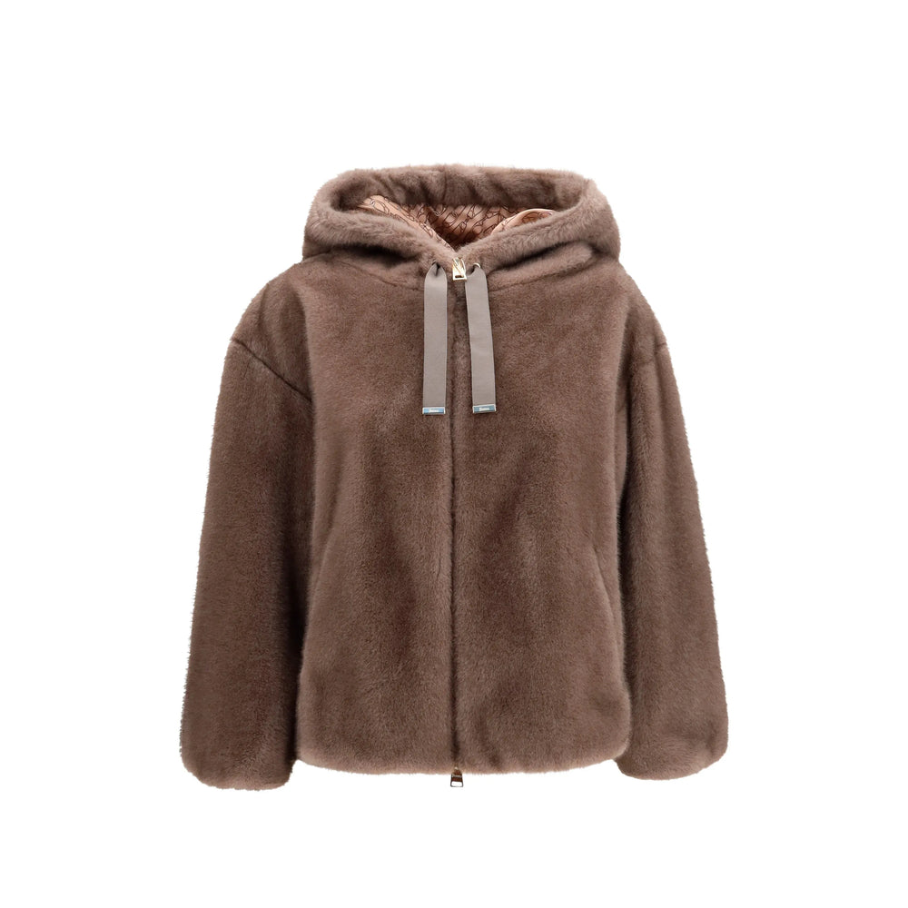 Herno Brown Jackets - Faux Fur & Shearling Jackets Women HERNO