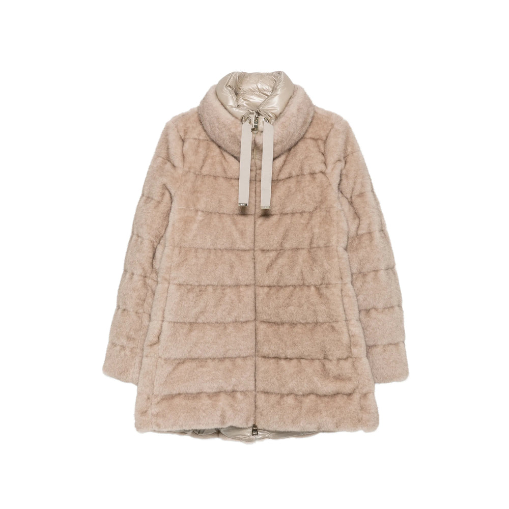 Herno Neutrals Coats - Faux Fur Coats Women HERNO
