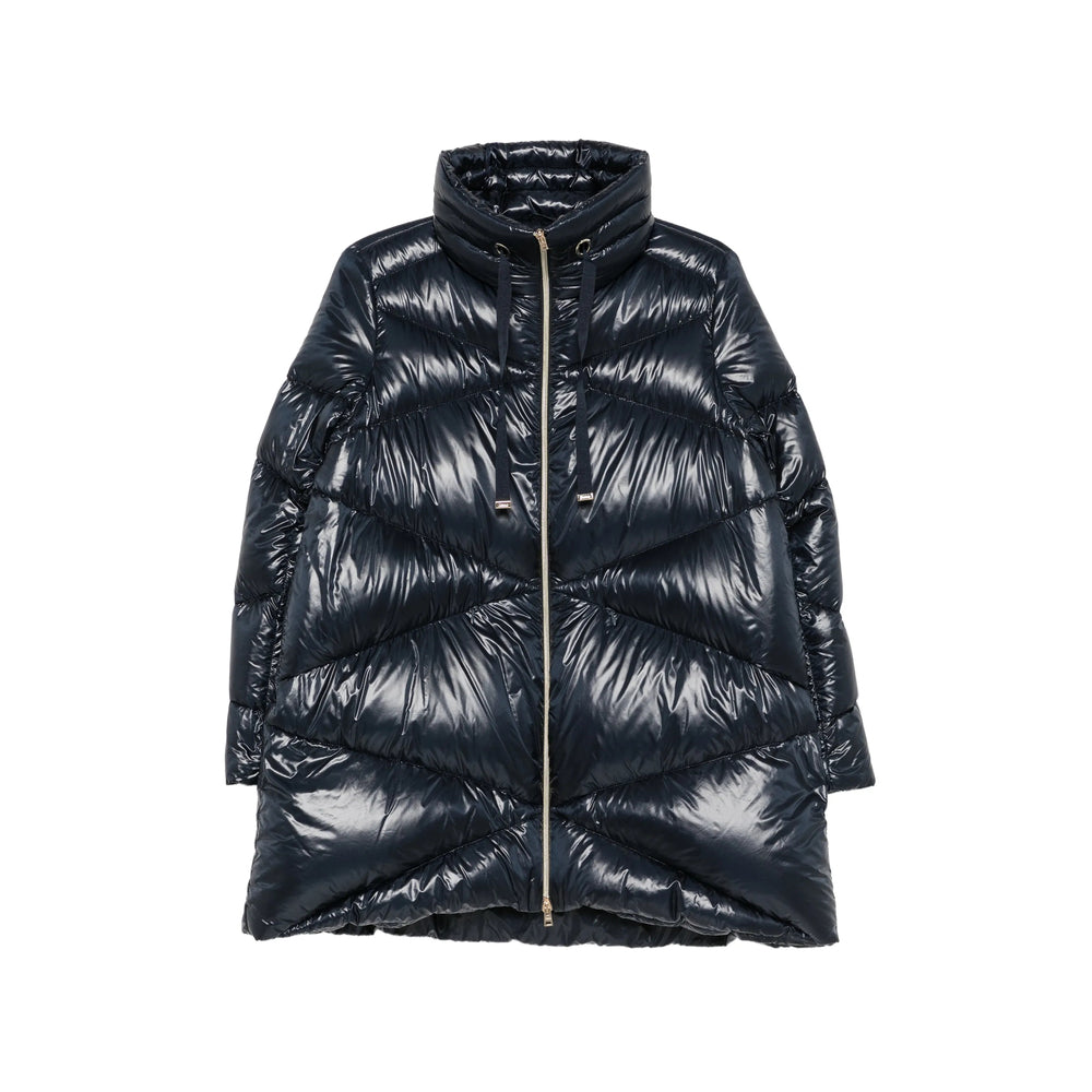 Herno Blue Coats - Single Breasted Coats Women HERNO