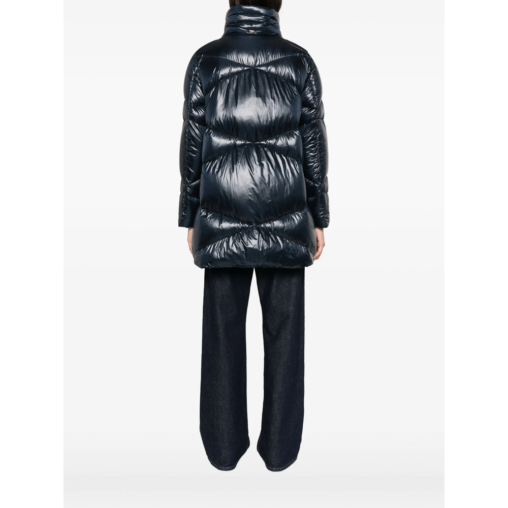 Herno Blue Coats - Single Breasted Coats Women HERNO