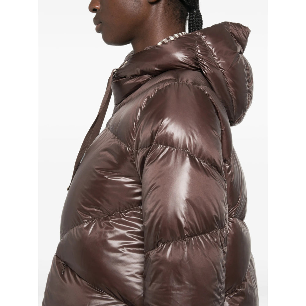 Herno Brown Jackets - Puffer Jackets Women HERNO