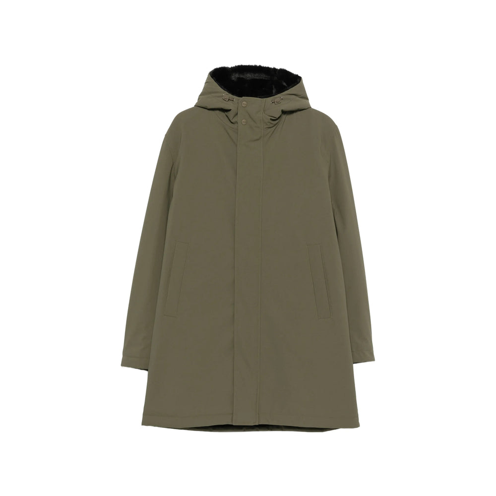 Herno Green Coats - Parkas Men HERNO