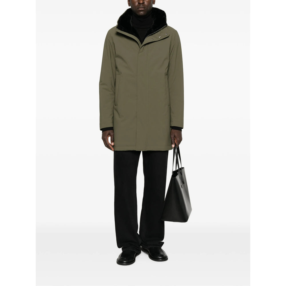 Herno Green Coats - Parkas Men HERNO