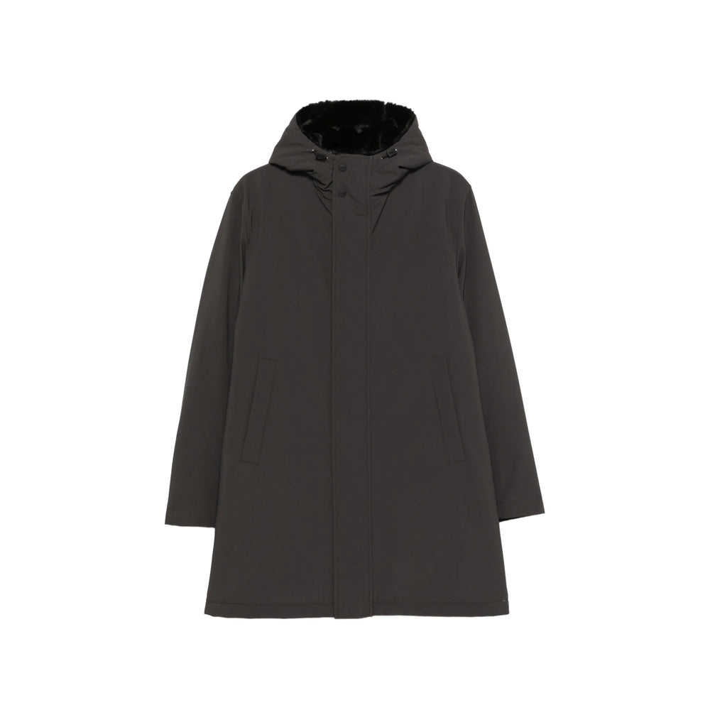 Herno Grey Coats - Parkas Men HERNO