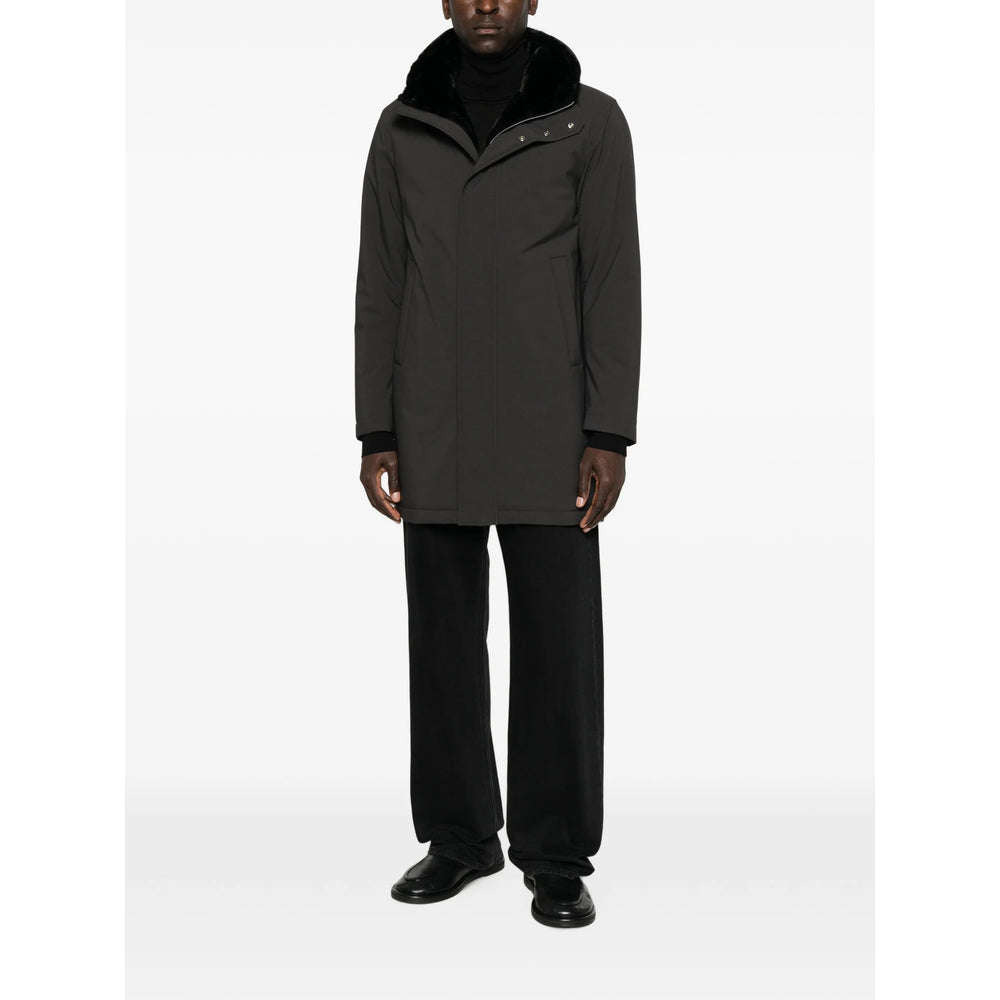 Herno Grey Coats - Parkas Men HERNO