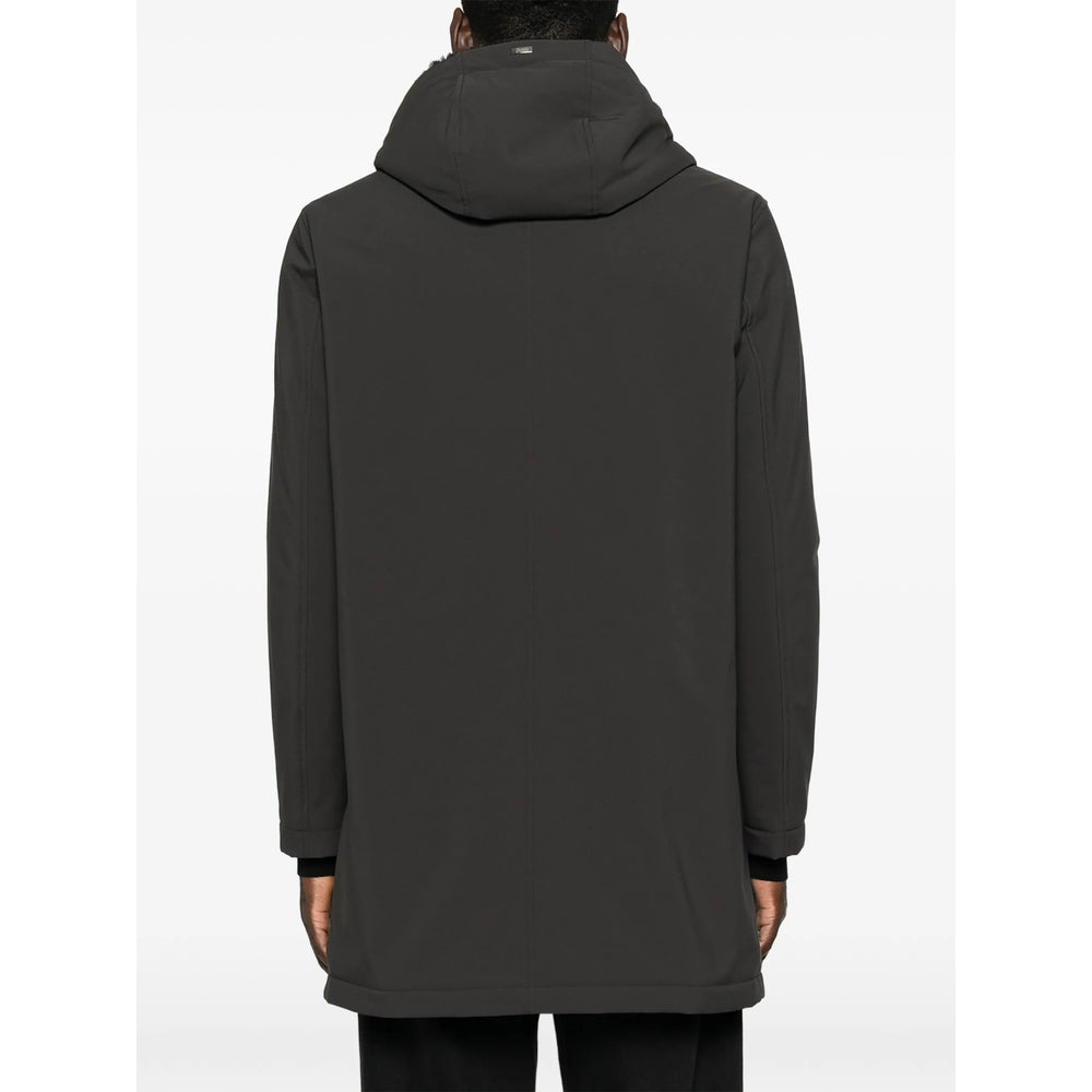 Herno Grey Coats - Parkas Men HERNO