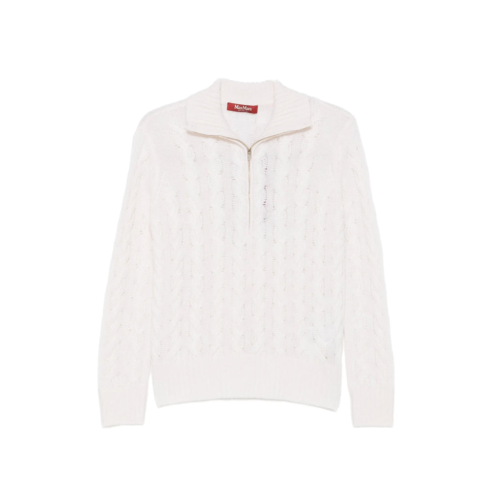 Max Mara Studio White Knitwear - Jumpers Women MAX MARA STUDIO