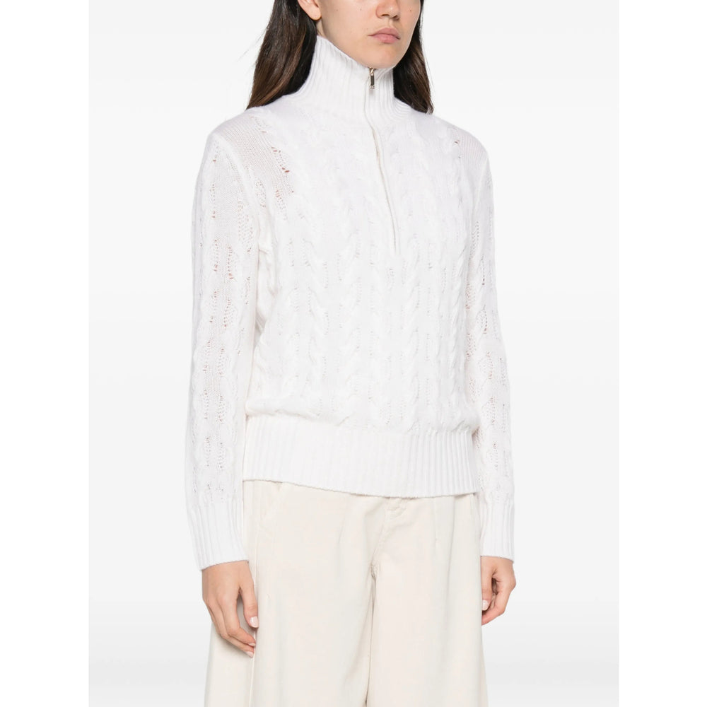 Max Mara Studio White Knitwear - Jumpers Women MAX MARA STUDIO