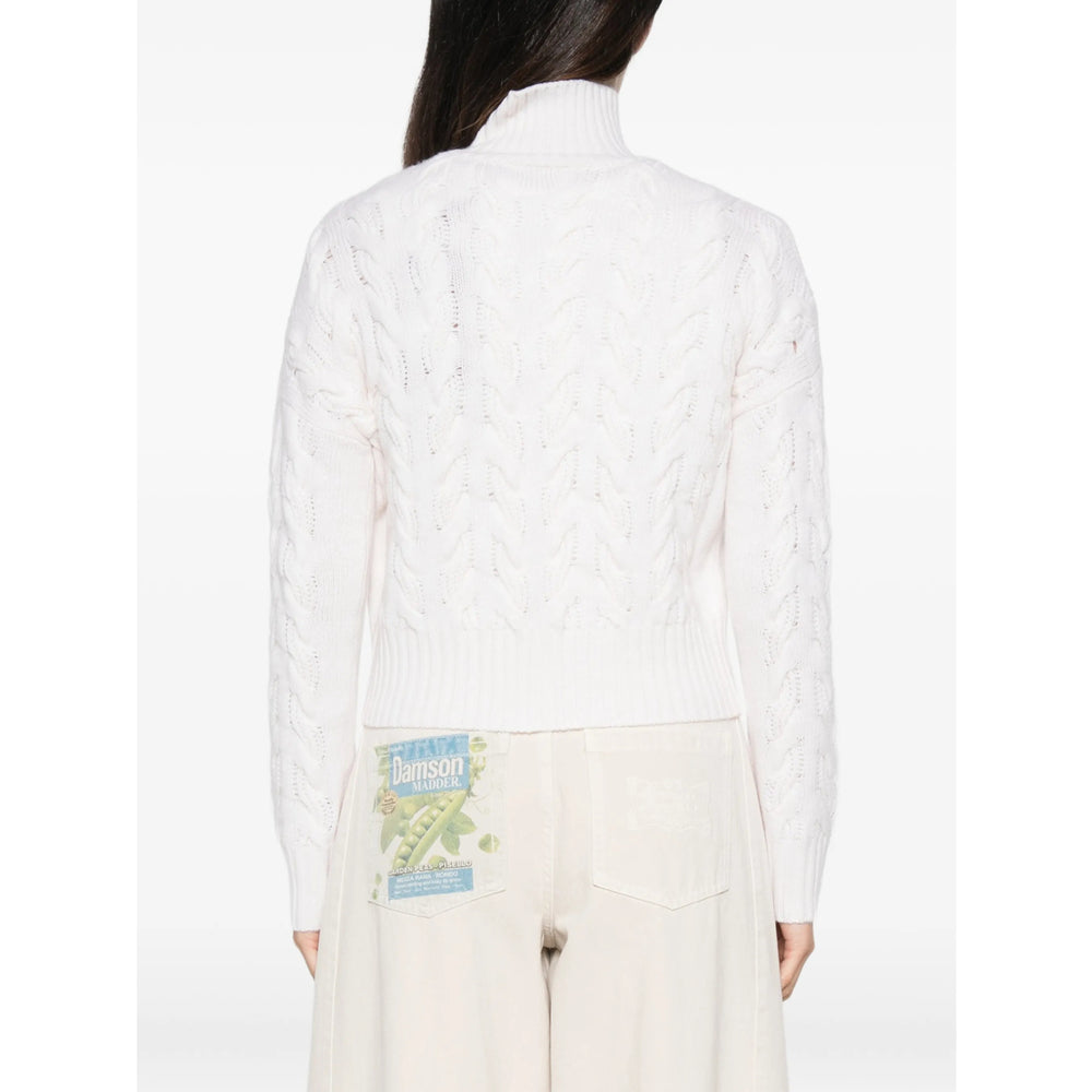 Max Mara Studio White Knitwear - Jumpers Women MAX MARA STUDIO