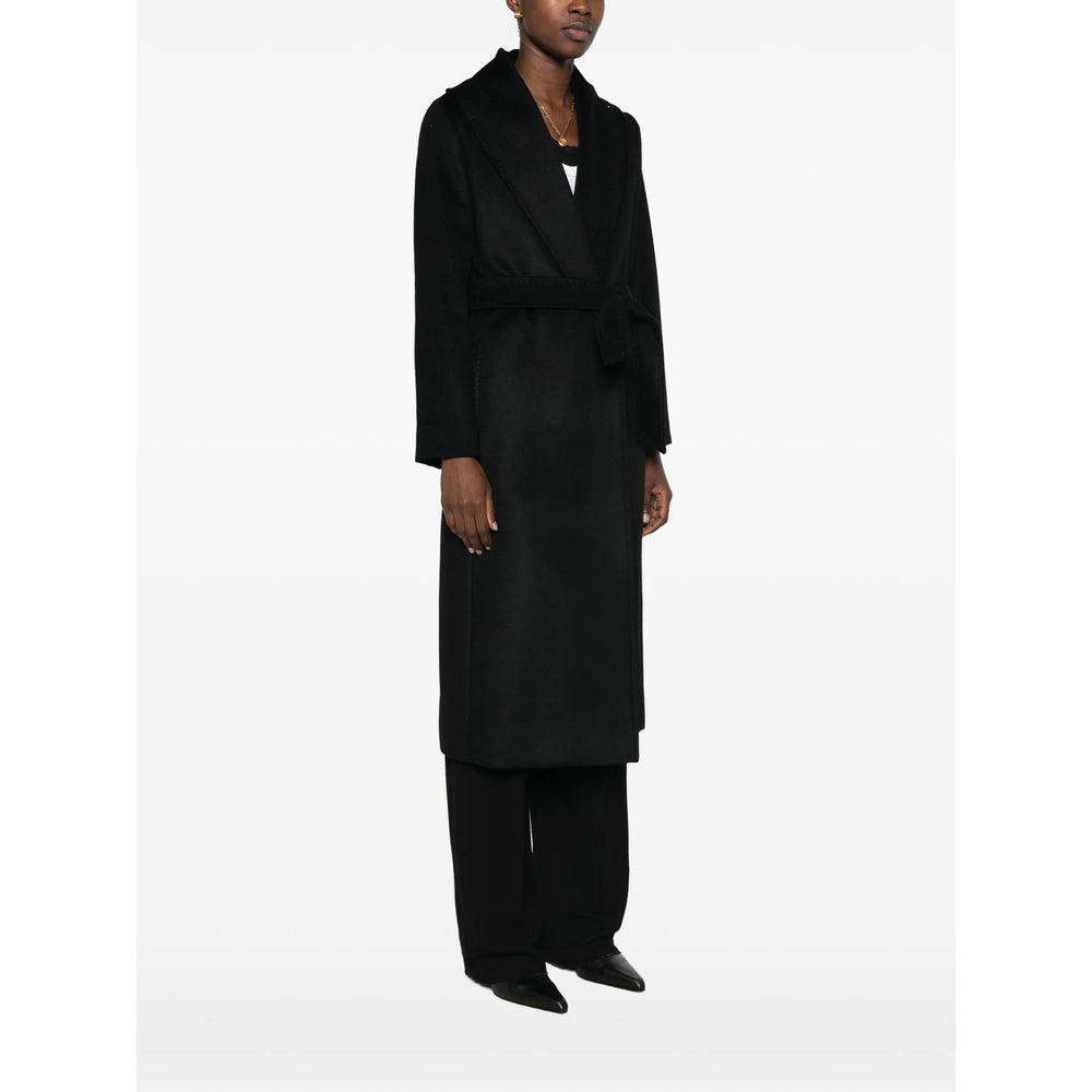 Max Mara Studio Black Coats Women MAX MARA STUDIO