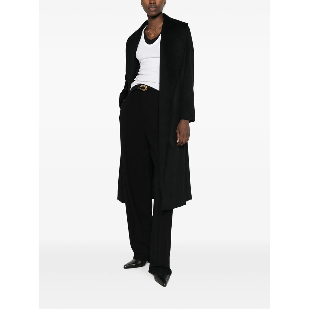 Max Mara Studio Black Coats - Double Breasted & Peacoats Women MAX MARA STUDIO