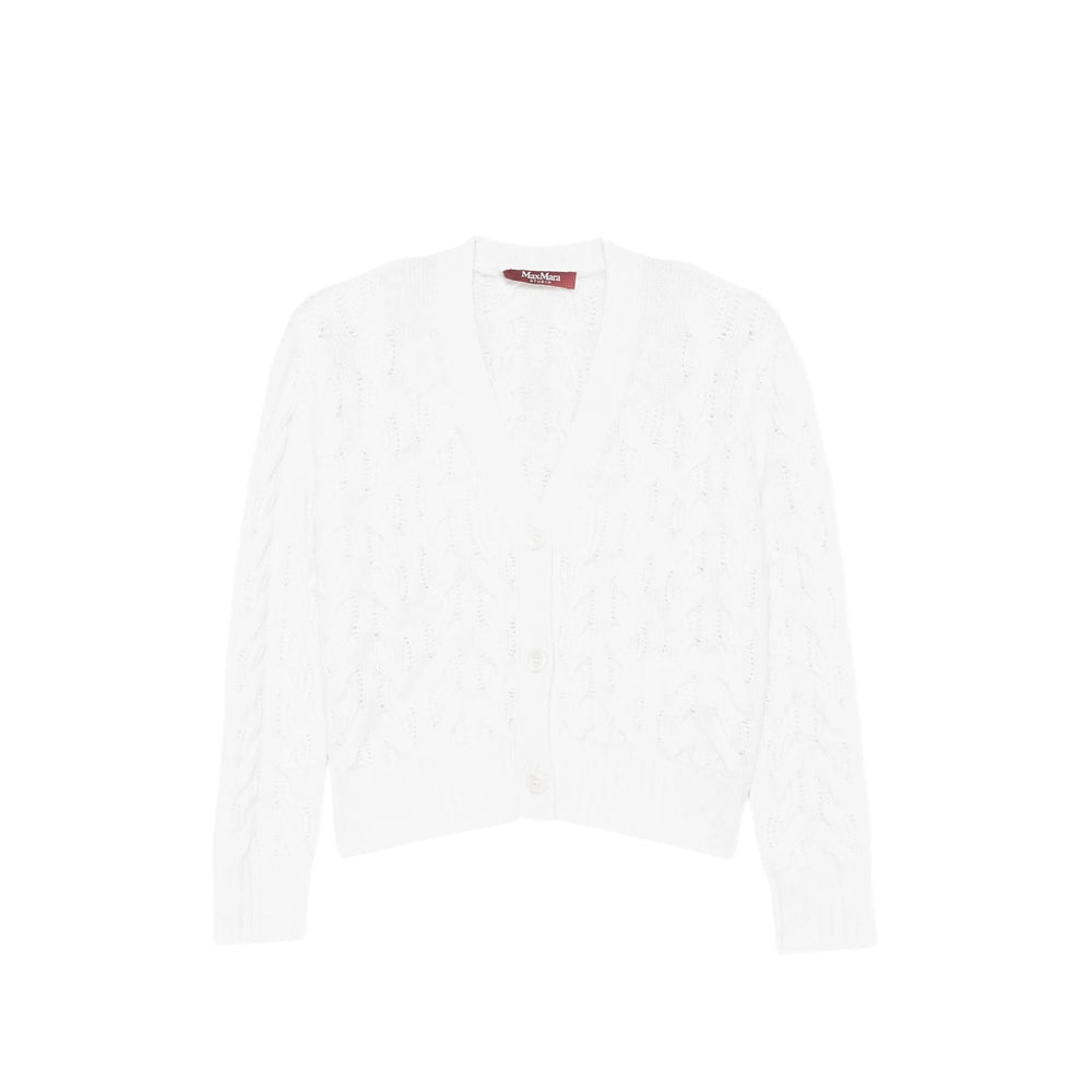 Max Mara Studio White Knitwear - Cardigans Women MAX MARA STUDIO