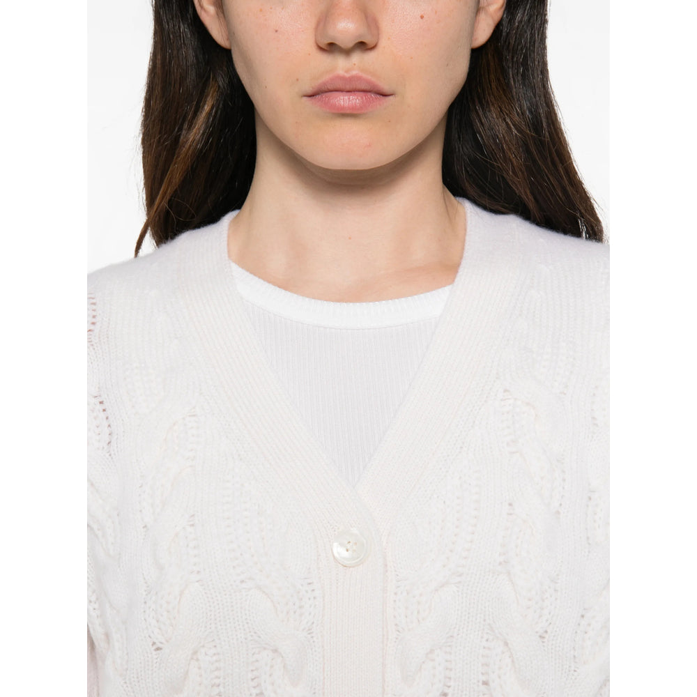 Max Mara Studio White Knitwear - Cardigans Women MAX MARA STUDIO