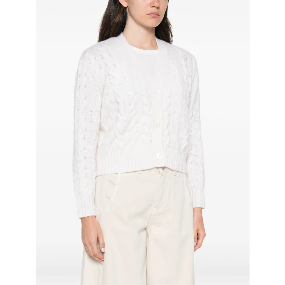 Max Mara Studio White Knitwear - Cardigans Women MAX MARA STUDIO
