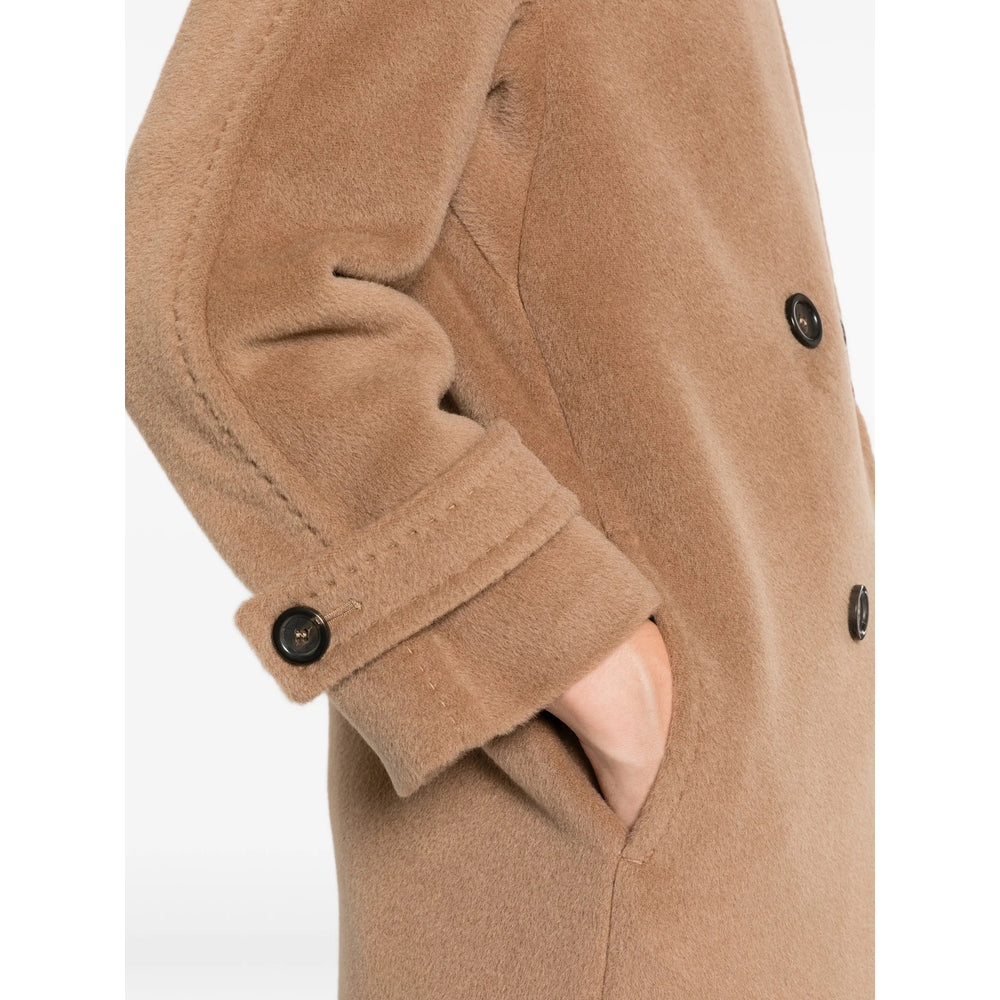 Max Mara Studio Neutrals Coats - Double Breasted & Peacoats Women MAX MARA STUDIO