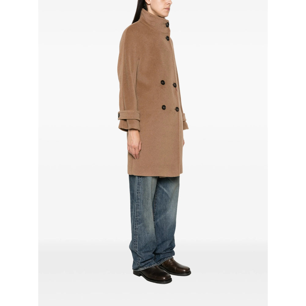 Max Mara Studio Neutrals Coats - Double Breasted & Peacoats Women MAX MARA STUDIO