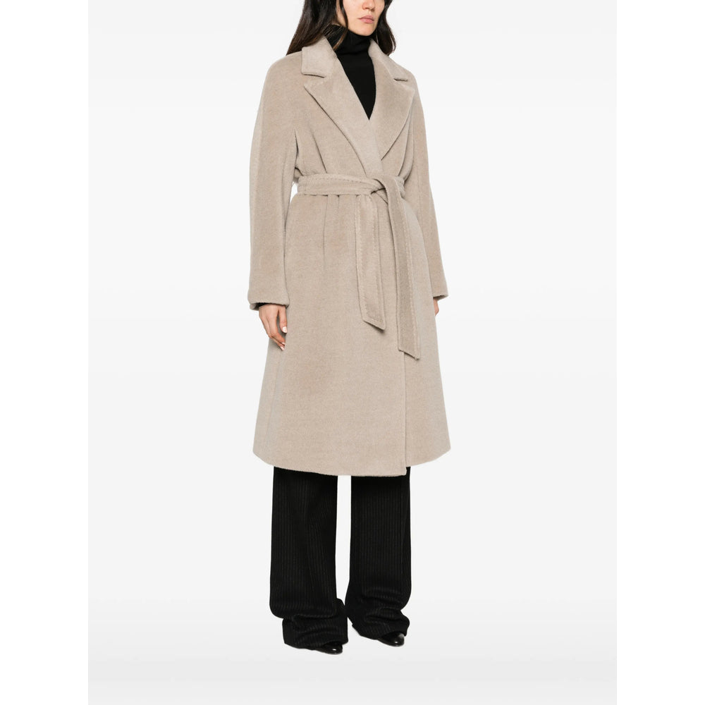 Max Mara Studio Neutrals Coats - Single Breasted Coats Women MAX MARA STUDIO