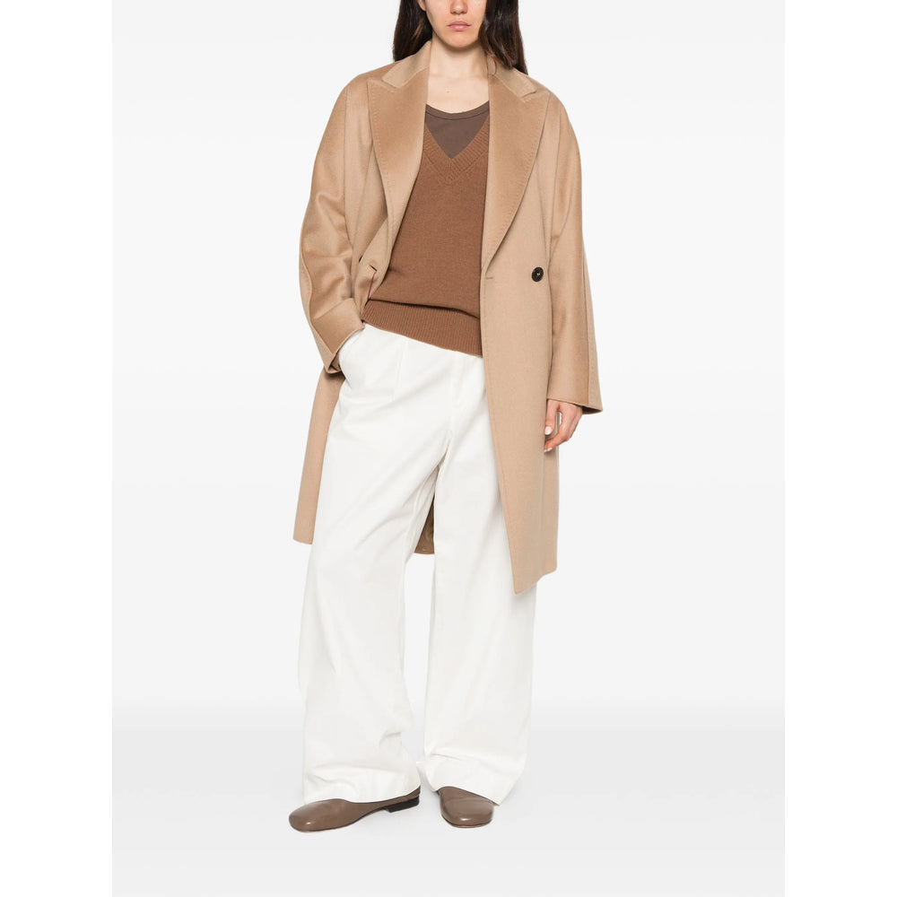 Max Mara Studio Neutrals Coats - Double Breasted & Peacoats Women MAX MARA STUDIO