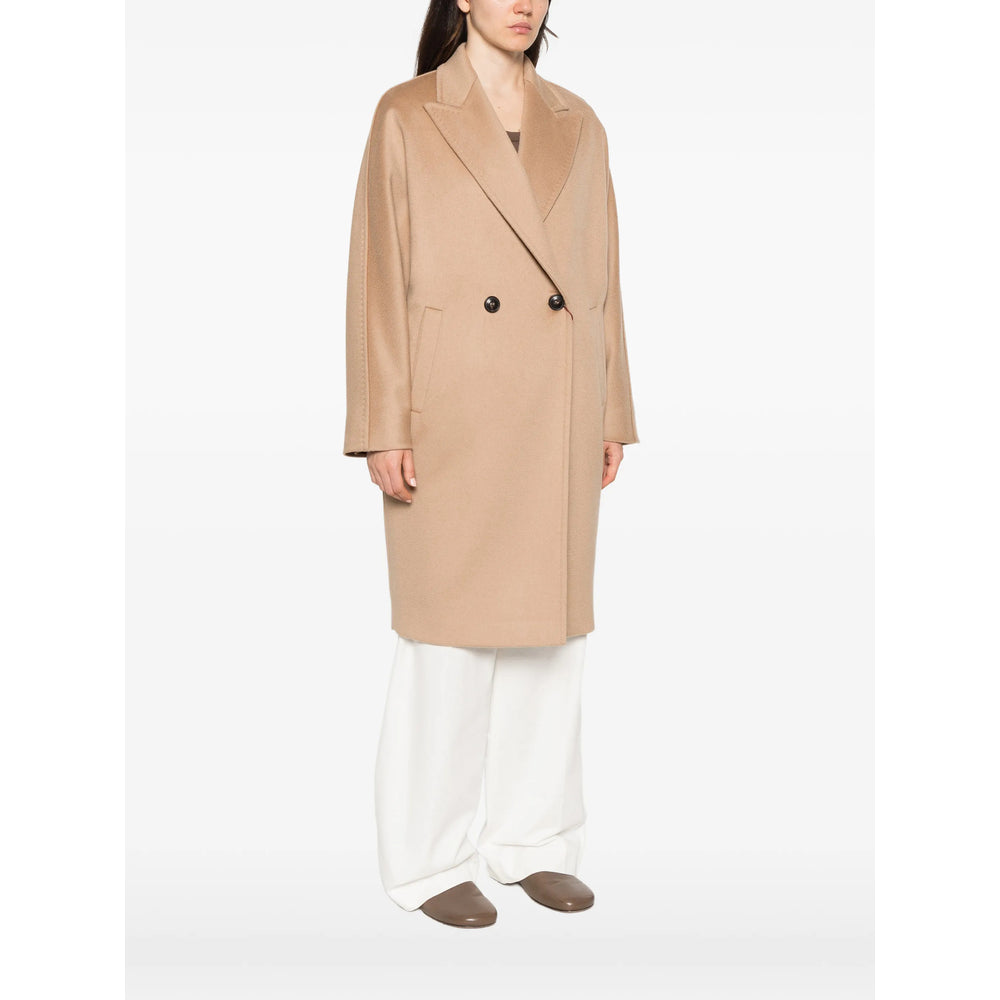 Max Mara Studio Neutrals Coats - Double Breasted & Peacoats Women MAX MARA STUDIO