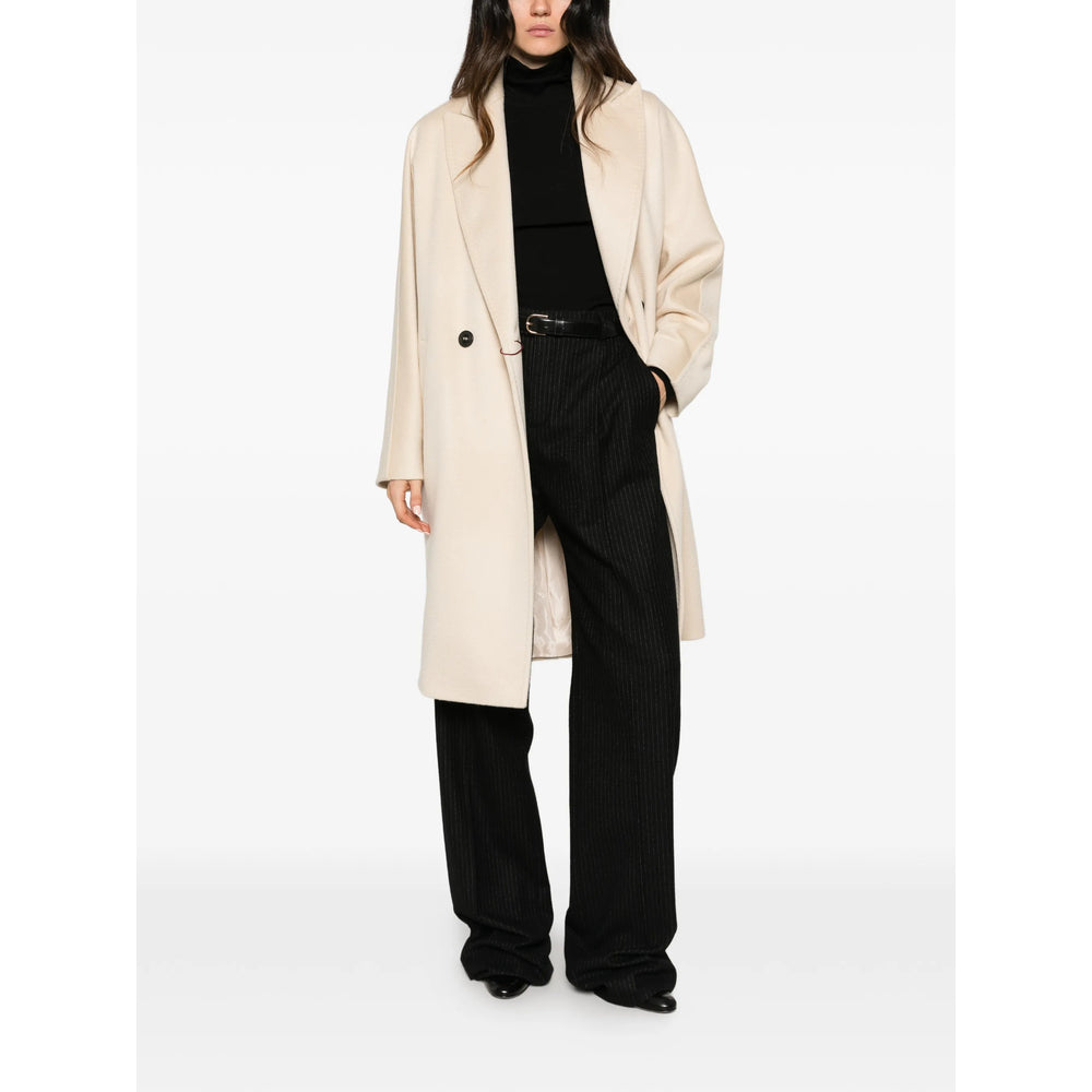 Max Mara Studio Neutrals Coats - Double Breasted & Peacoats Women MAX MARA STUDIO