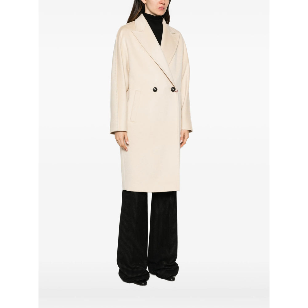 Max Mara Studio Neutrals Coats - Double Breasted & Peacoats Women MAX MARA STUDIO