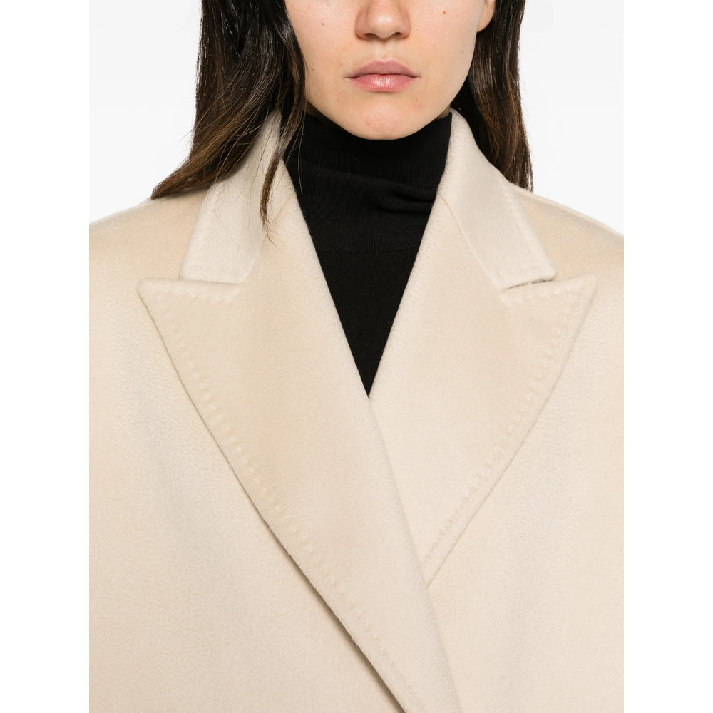 Max Mara Studio Neutrals Coats - Double Breasted & Peacoats Women MAX MARA STUDIO