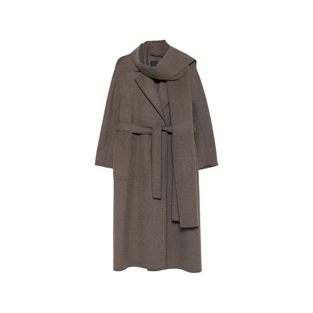 'S Max Mara Brown Coats - Single Breasted Coats Women S MAX MARA