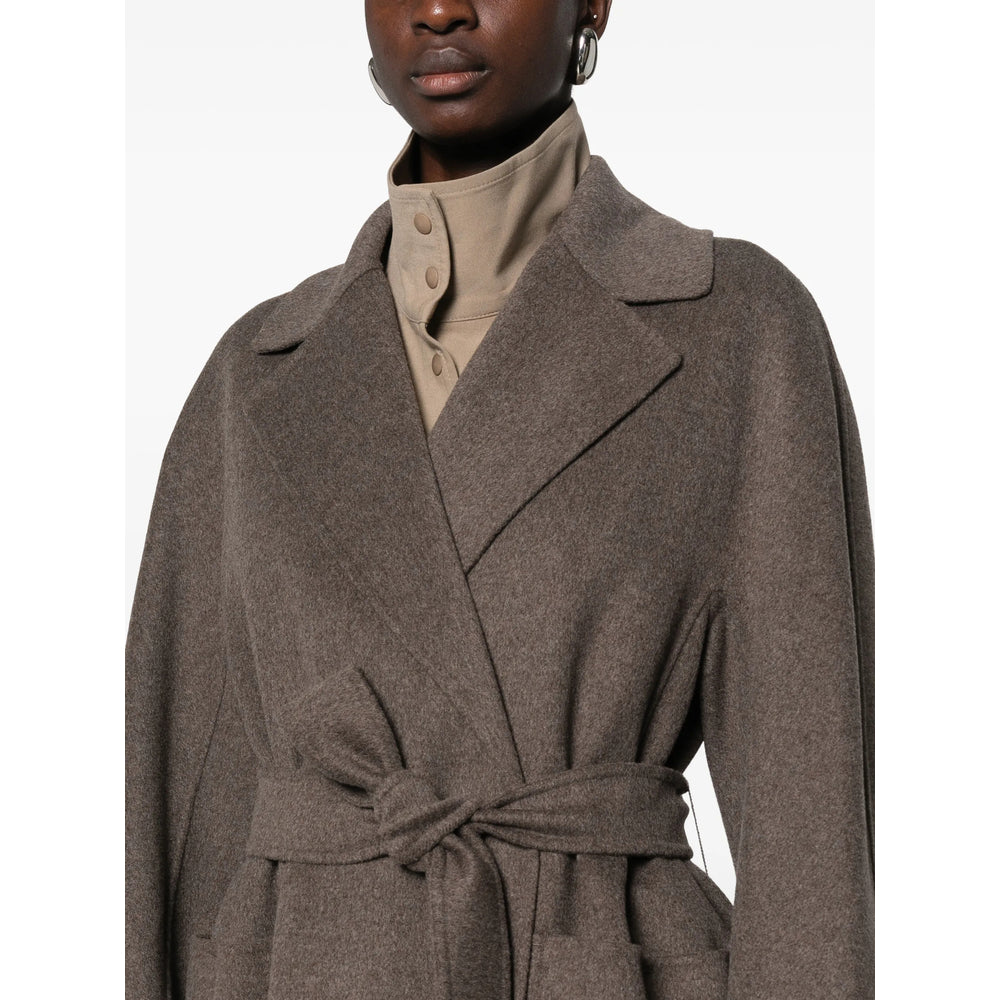 'S Max Mara Brown Coats - Single Breasted Coats Women S MAX MARA