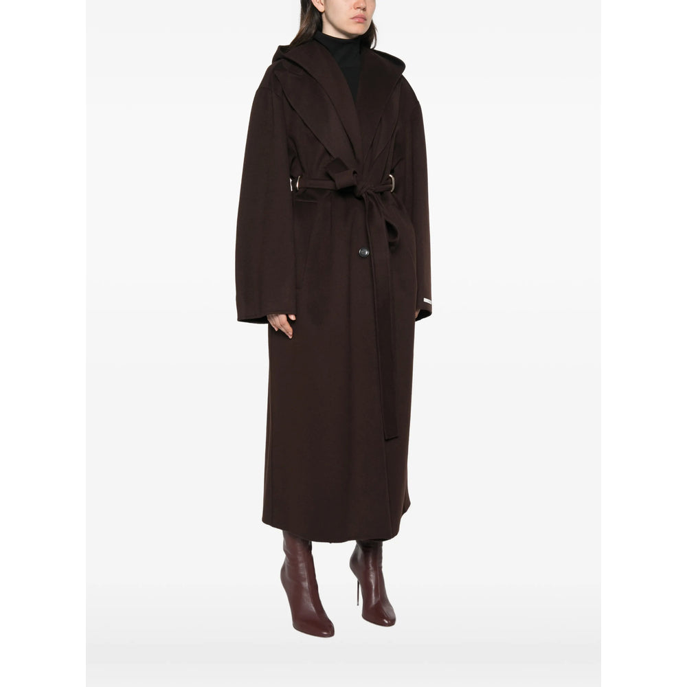 Sportmax Brown Coats - Oversized Coats Women SPORTMAX