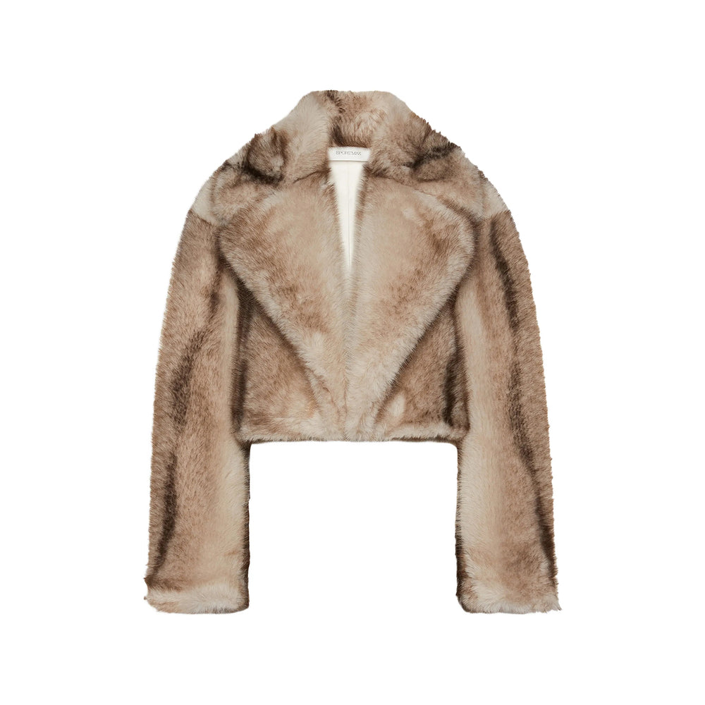 Sportmax Brown Jackets - Faux Fur & Shearling Jackets Women